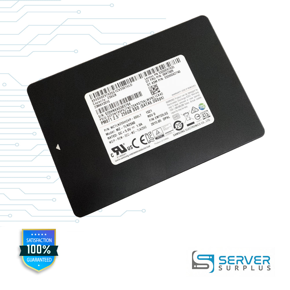 Lenovo PM871 256GB MZ7LN256HCHP-000L7 00KT009 SATA III 6Gb/s 2.5-Inch SSD