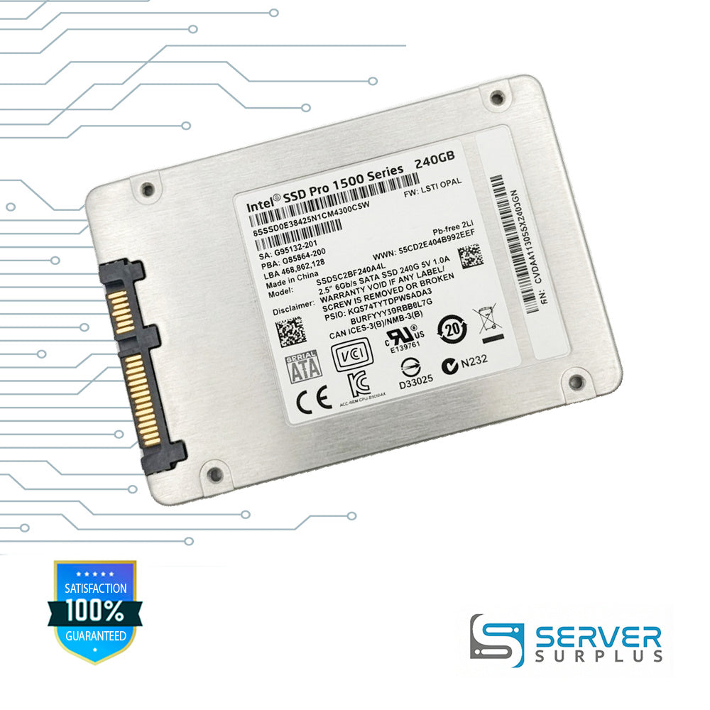 Lenovo SSD Pro 1500 Series 240GB SATA 6Gb/s 2.5 in Enterprise SSD | 04X4431 | SSDSC2BF240A4L | SSD0E38428