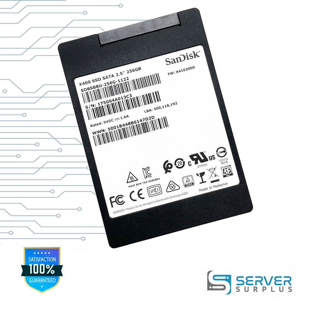 Sandisk X400 256GB SATA 6Gb/s 2.5-Inch Enterprise SSD | SD8SB8U-256G-1122