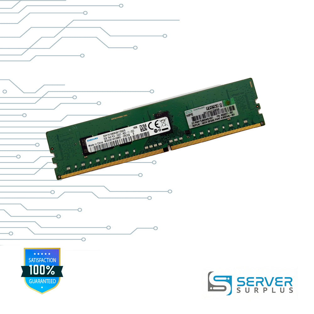 HPE 8GB DDR4-2400 PC4-19200 1Rx8 ECC Registered 288-Pin RDIMM Server Memory | 85287-091 | M393A1K43BB0-CRC0Q | 852545-001