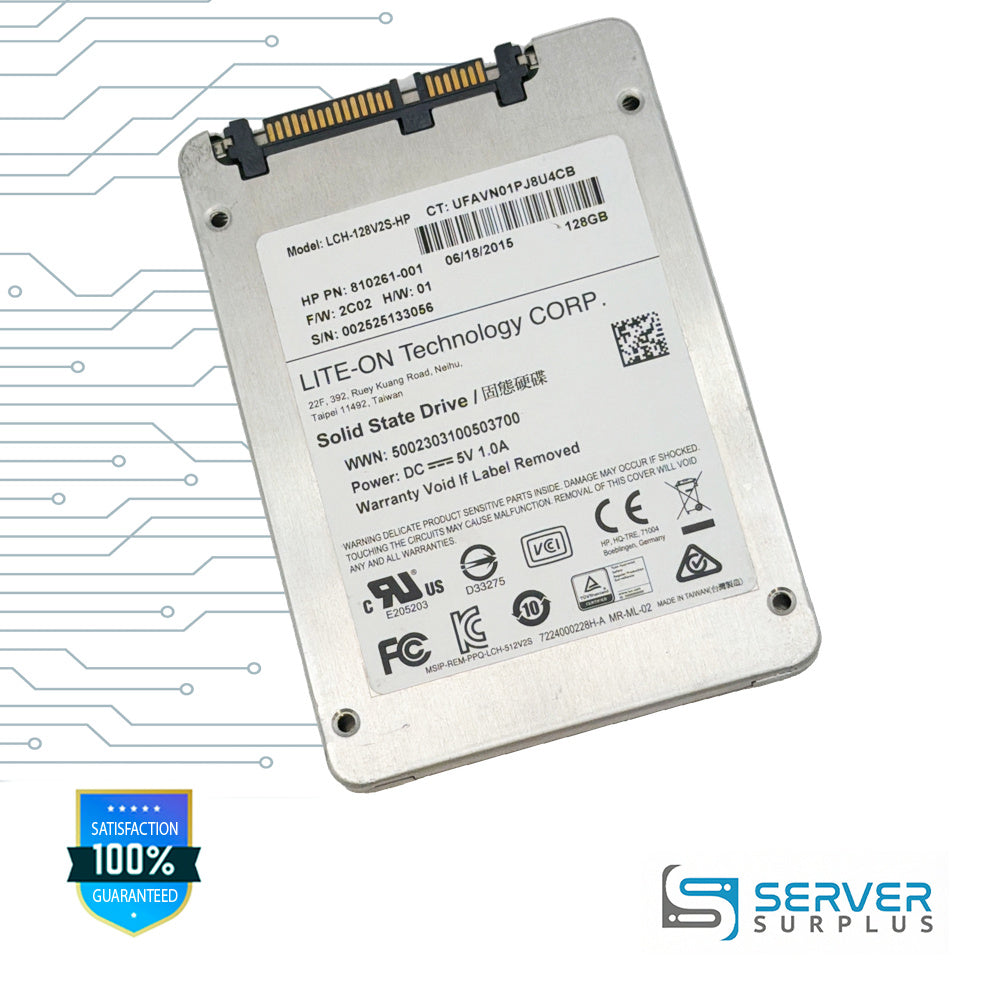 HP 128GB SATA 2.5 in Enterprise SSD | 810261-001 | LCH-128V2S-HP