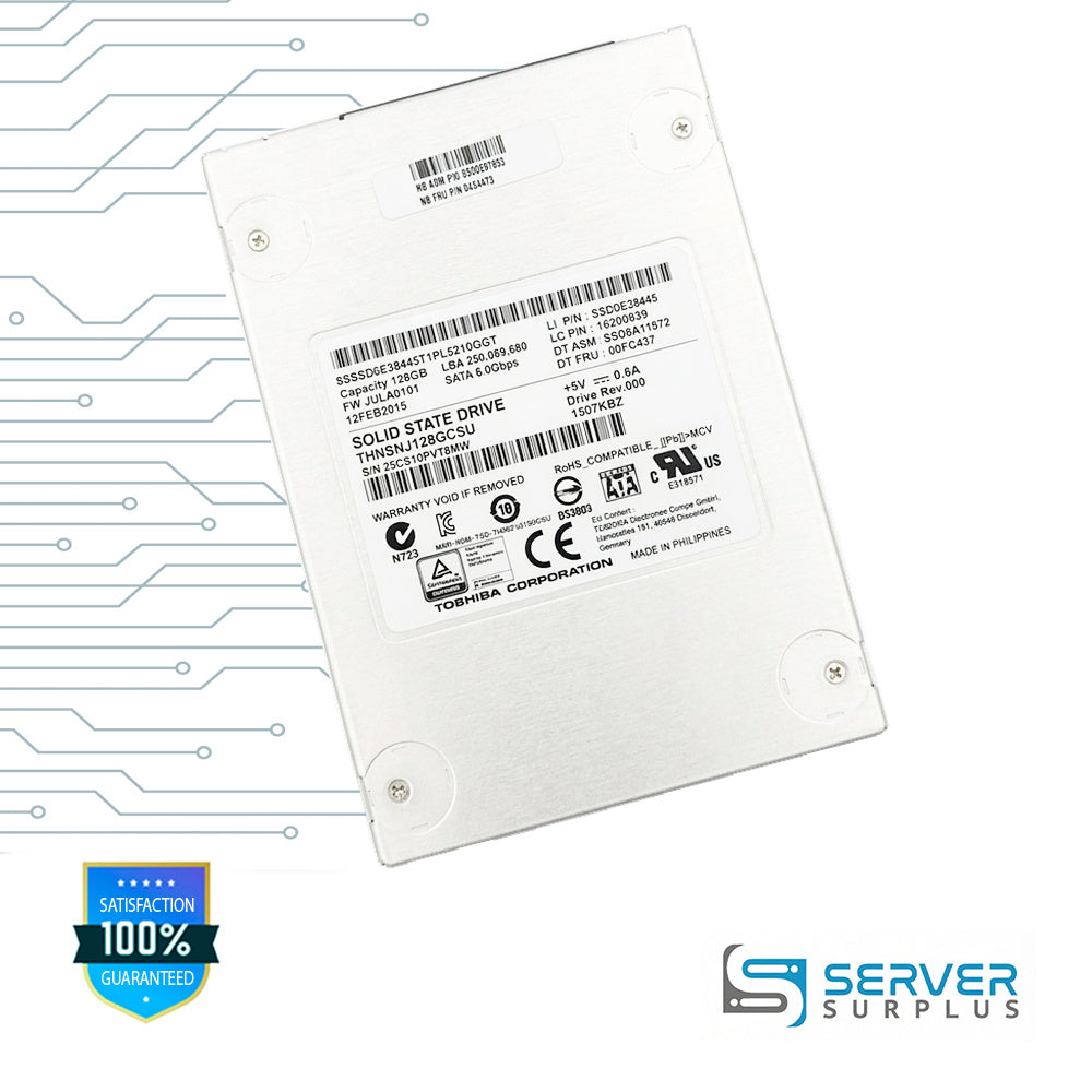 Lenovo 128GB SATA 6Gb/s 2.5 in Enterprise SSD | 00FC437 | THNSNJ128GCSU | 16200639 | SSD0A11872 | SSD0E38445