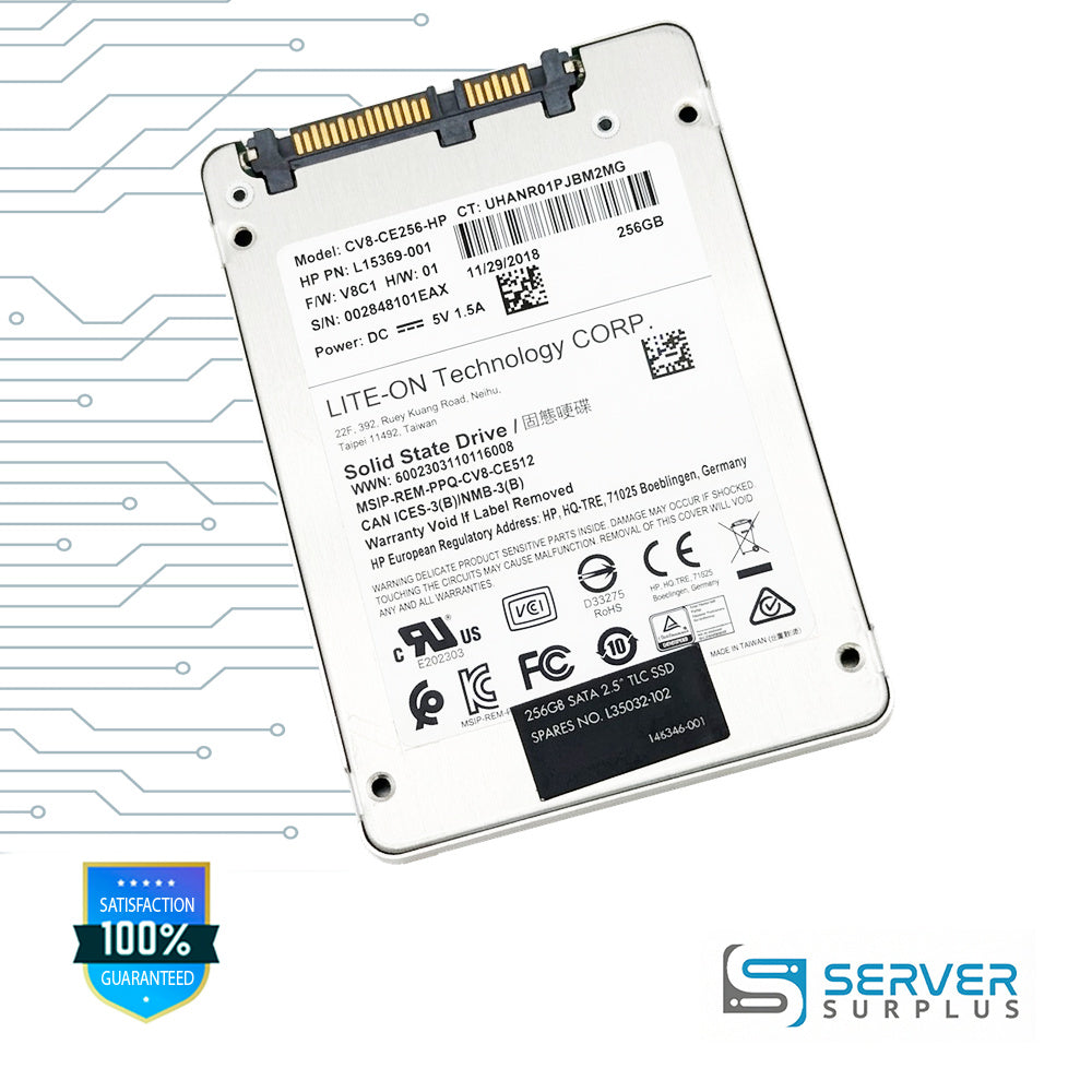 HP CV8-CE256 256GB SATA 2.5 in Enterprise SSD | L15369-001 | CV8-CE256-HP | L35032-102