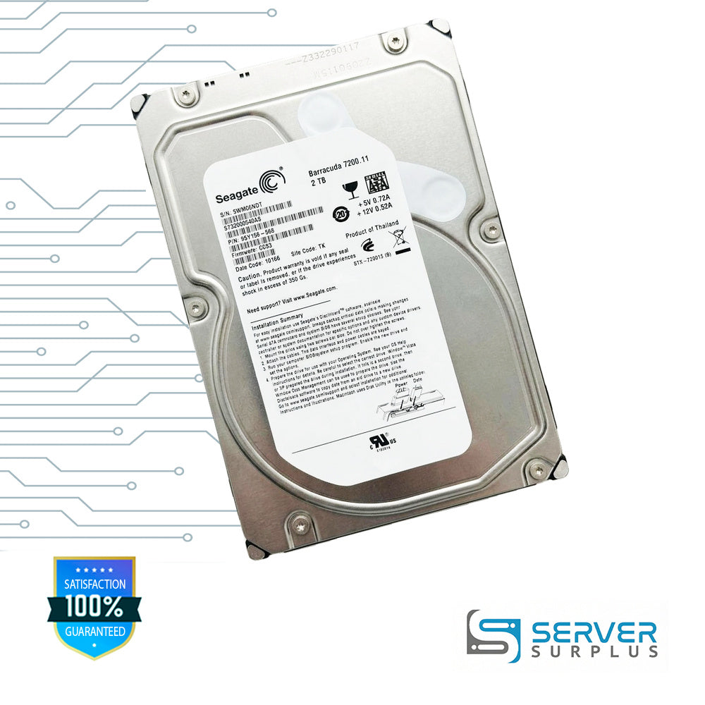 Seagate Barracuda 7200.11 2TB SATA 3.5 in Enterprise HDD | ST32000540AS