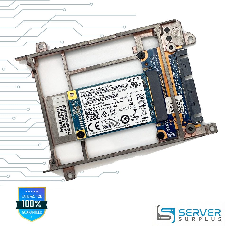 Dell X300 128GB SATA mSATA Enterprise SSD | 04VG3M | SD7SF6S-128G-1012