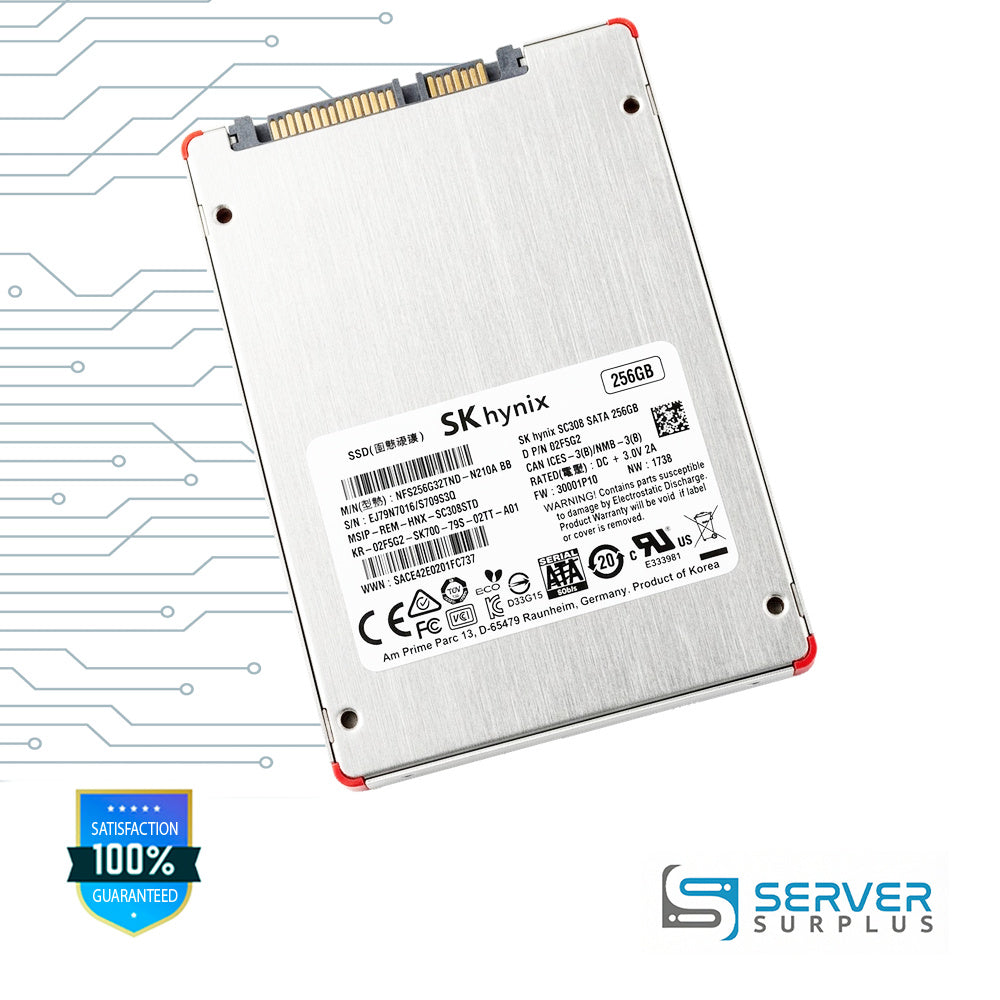 Dell SC308 256GB SATA 6Gb/s 2.5 in Enterprise SSD | 02F5G2 | HFS256G32TND-N210ABB | 2F5G2