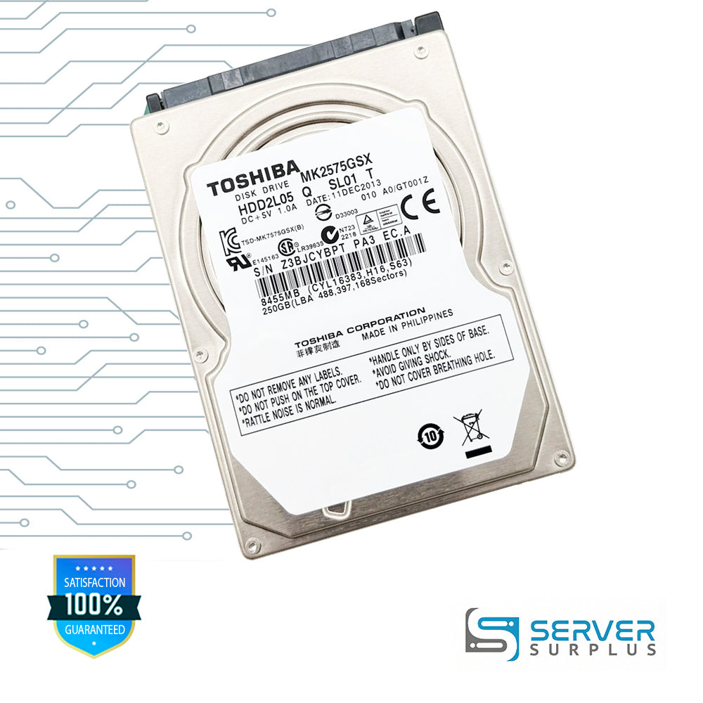 Toshiba 250GB 2.5 in Enterprise HDD | MK2575GSX