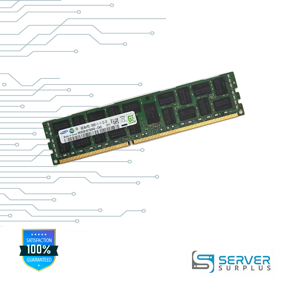 Samsung 8GB DDR3-1600 PC3-12800 2Rx4 ECC Registered 240-Pin RDIMM Server Memory | M393B1K70DH0-CK0