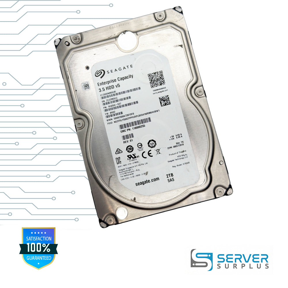 EMC 2TB SAS 3.5-Inch Enterprise HDD | 118000255 | ST2000NM0045