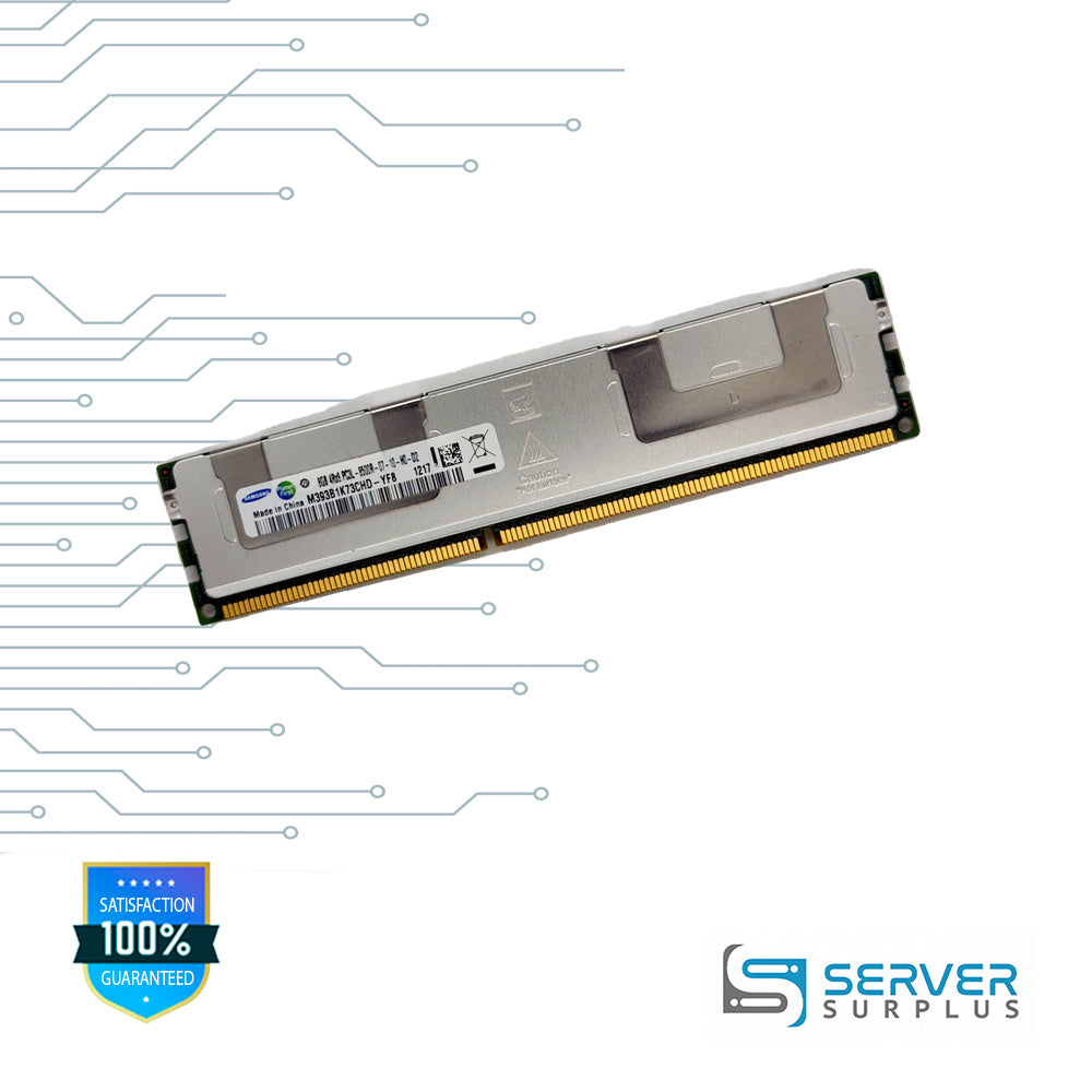 Samsung 8GB DDR3L-1066 PC3L-8500 4Rx8 ECC Registered 240-Pin RDIMM Server Memory | M393B1K73CHD-YF8