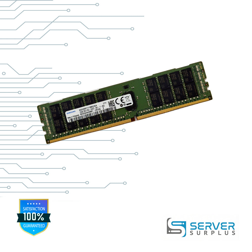 Samsung 32GB DDR4-2400 PC4-19200 2Rx4 ECC Registered 288-Pin RDIMM Server Memory | M393A4K40BB1-CRC0Q | K0GX00071118B5C3EA