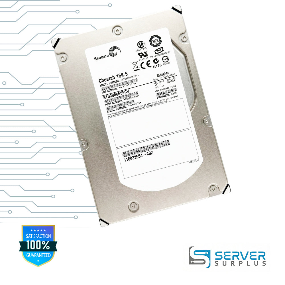 Seagate Cheetah 15K.5 3.5 in Enterprise HDD | ST3300655FCV