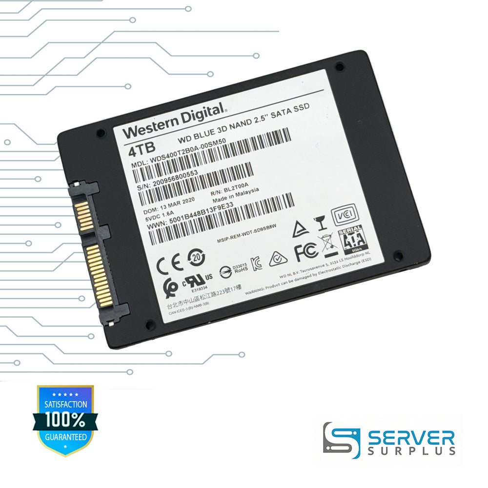 WD Blue 3D Nand 4TB SATA 6Gb/s 2.5 in Enterprise SSD | WDS400T2B0A-00SM50