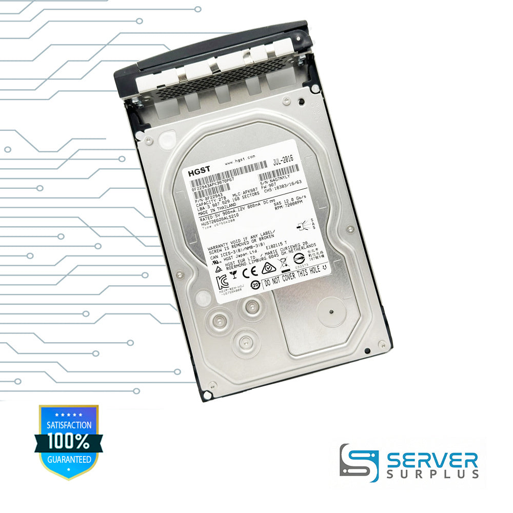 HGST HUS726020ALS210 2TB SAS 12Gb/s 3.5 in Enterprise HDD | 0F22943