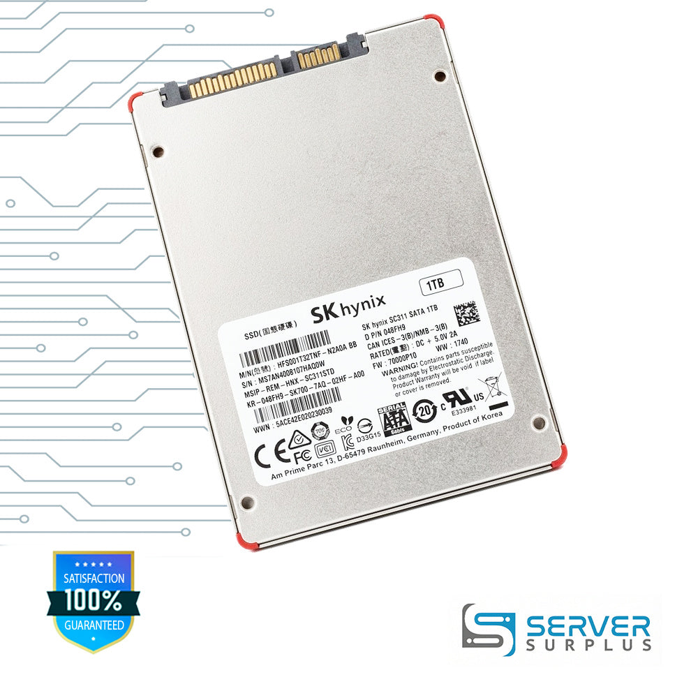 Dell SC311 1TB SATA 6Gb/s 2.5 in Enterprise SSD | 048FH9 | HFS001T32TNF-N2A0ABB | 48FH9