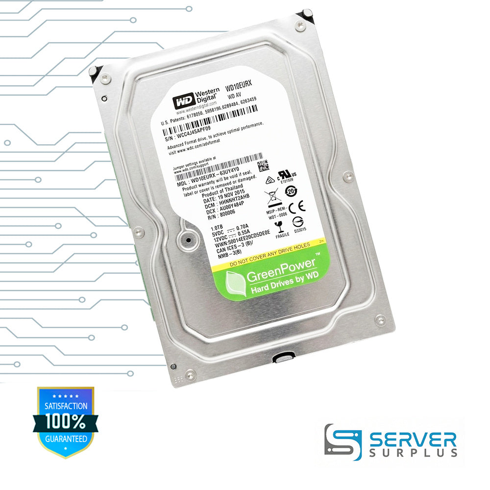 WD AV 1TB SATA 3.5 in Enterprise HDD | WD10EURX