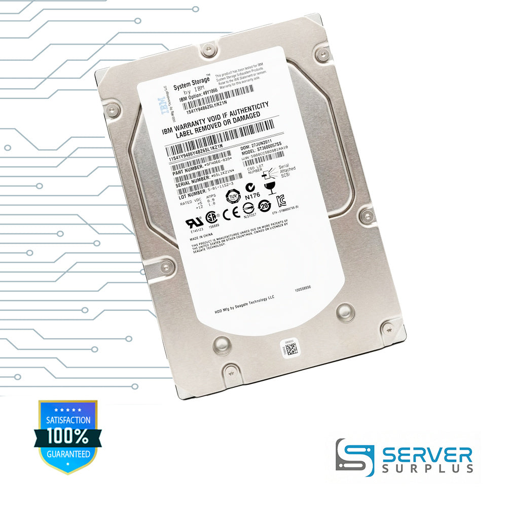 IBM SAS 3.5 in Enterprise HDD | 9FN066-039 | ST3600057SS | 49Y1866