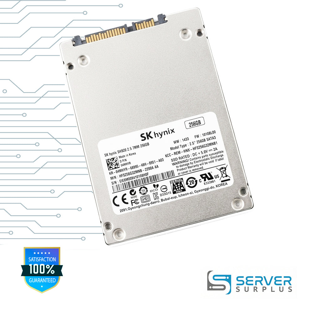 Dell SH920 256GB SATA 6Gb/s 2.5 in Enterprise SSD | 04MHYR | HFS256G32MNB-2200AAA | 4MHYR