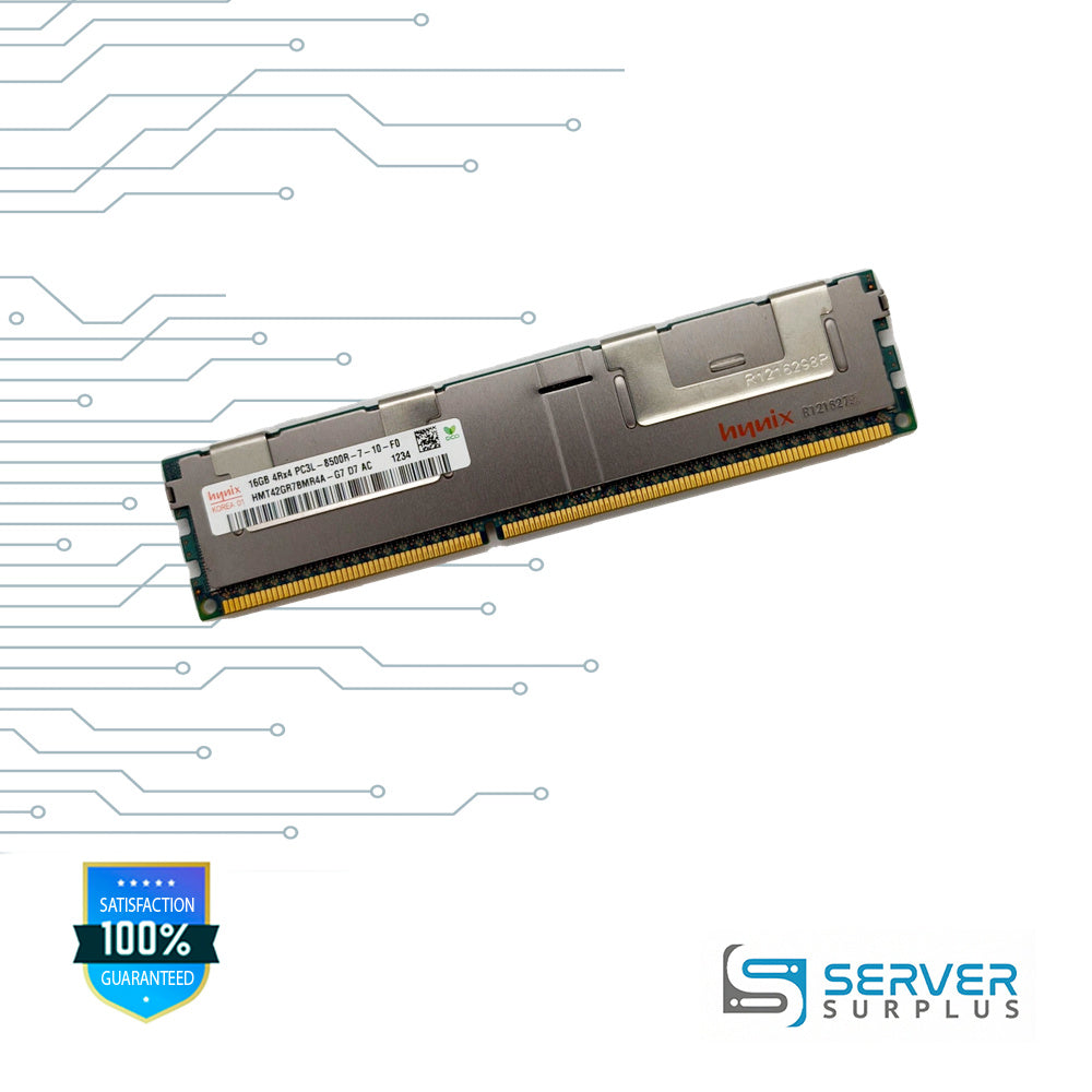 SK hynix 16GB DDR3L-1066 PC3L-8500 4Rx4 ECC Registered 240-Pin RDIMM Server Memory | HMT42GR7BMR4A-G7