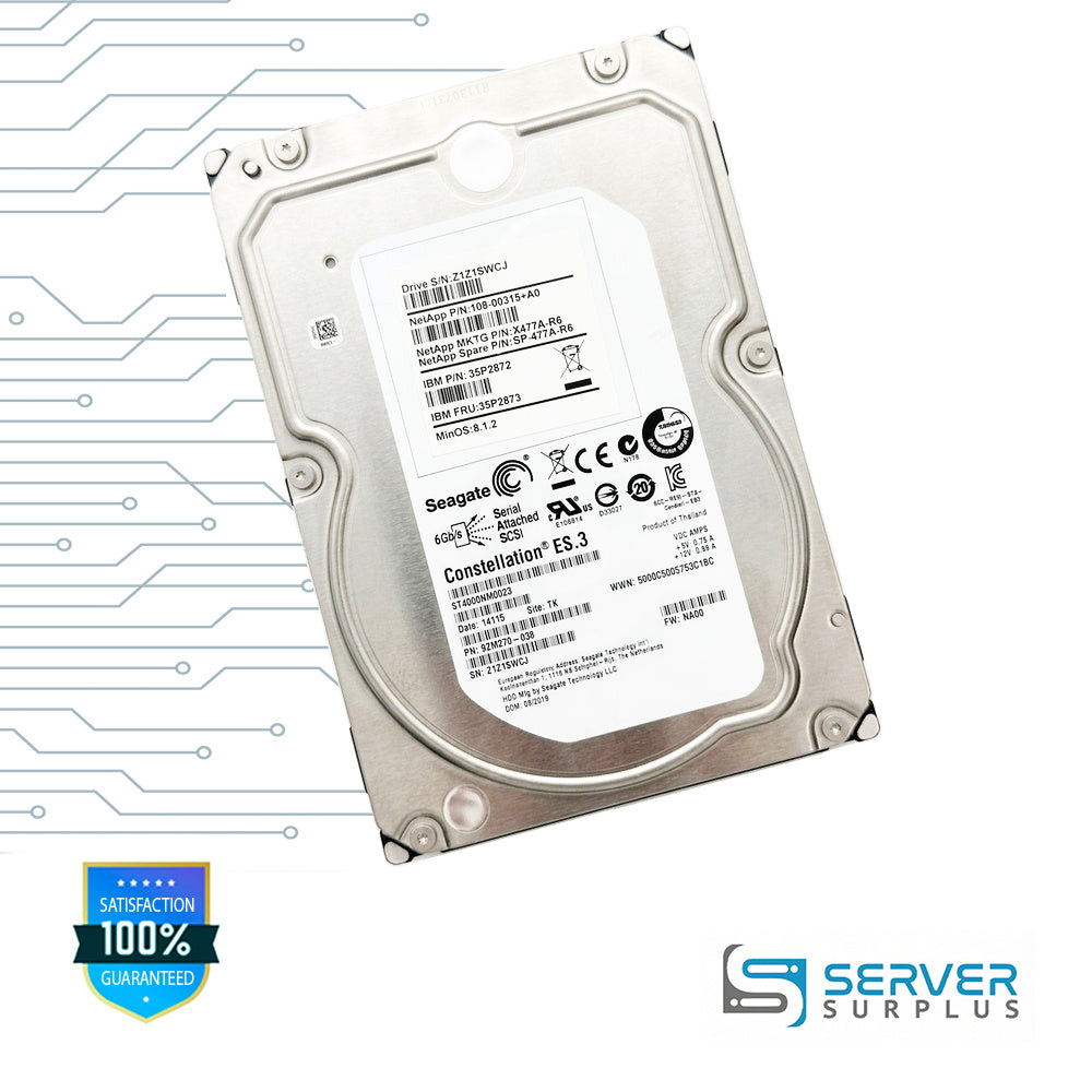 Seagate Constellation ES.3 4TB SAS 6Gb/s 6Gb/s 3.5 in Enterprise HDD | ST4000NM0023