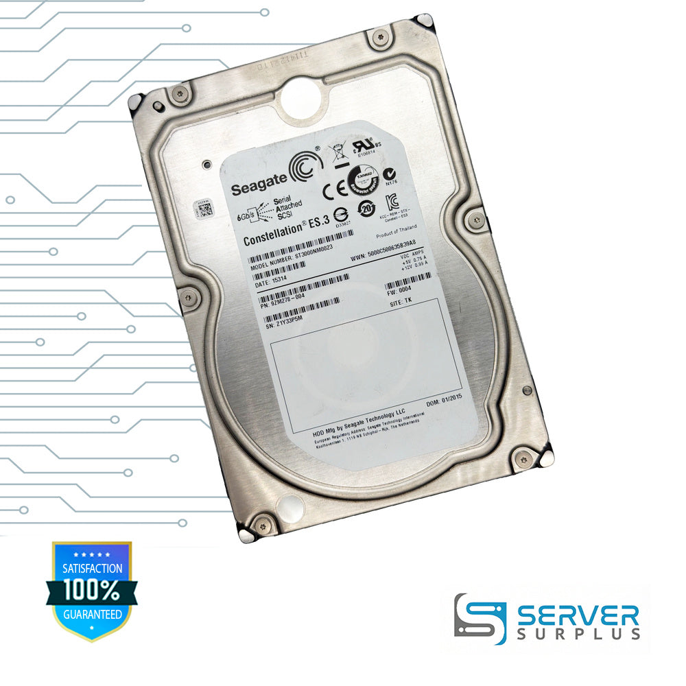 Seagate Constellation ES.3 3TB SAS 6Gb/s 6Gb/s 3.5 in Enterprise HDD | ST3000NM0023