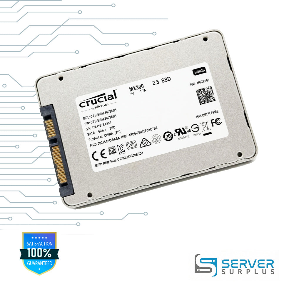 Micron MX300 1050GB SATA 6Gb/s 2.5 in Enterprise SSD | CT1050MX300SSD1