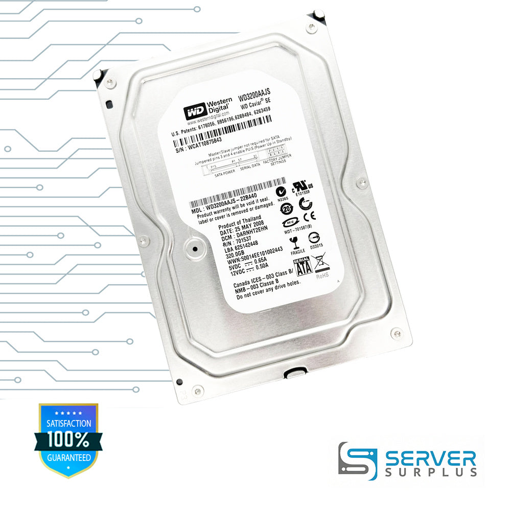 WD Caviar SE 320GB SATA 3.5 in Enterprise HDD | WD3200AAJS