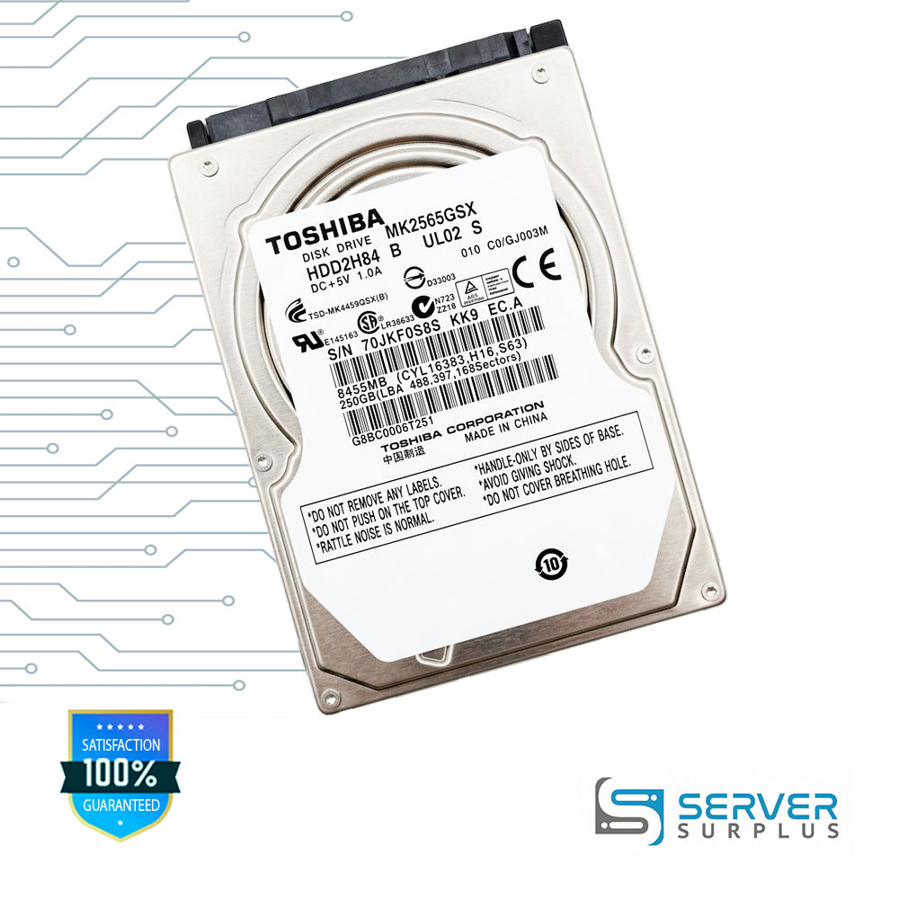 Toshiba 250GB 2.5 in Enterprise HDD | MK2565GSX