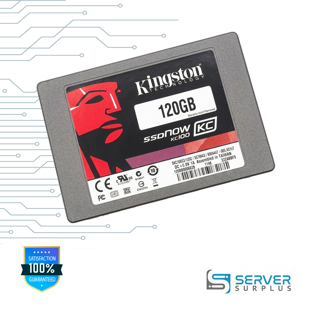 Kingston SSDNow KC100 120GB SATA 2.5 in Enterprise SSD | SKC100S3/120G