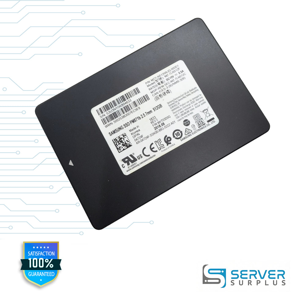 Dell Samsung PM871b 512GB SATA III 6Gb/s 2.5-Inch SSD 04724F