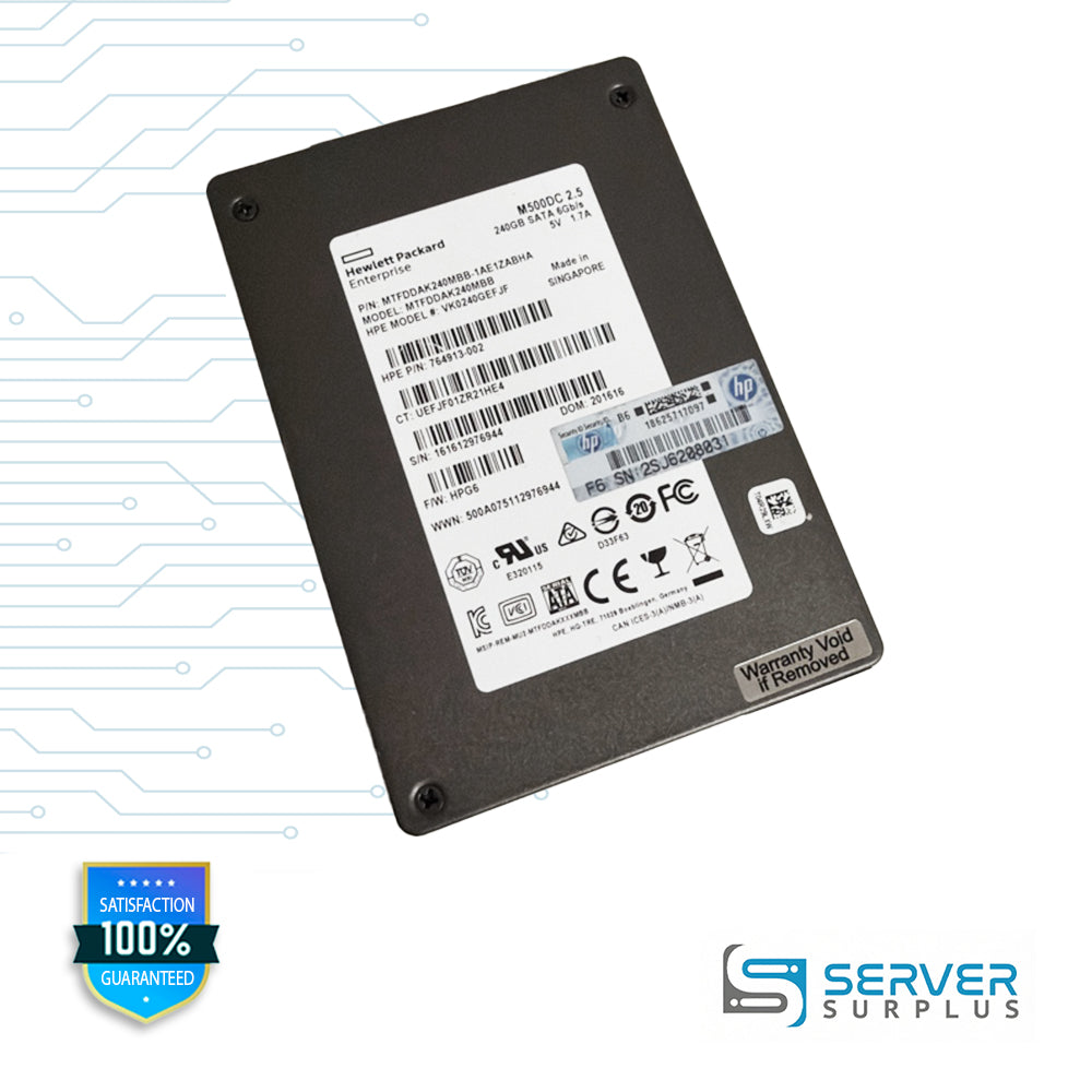 HP M500DC 240GB SATA III 6Gb/s 2.5-Inch Enterprise SSD 764913-002
