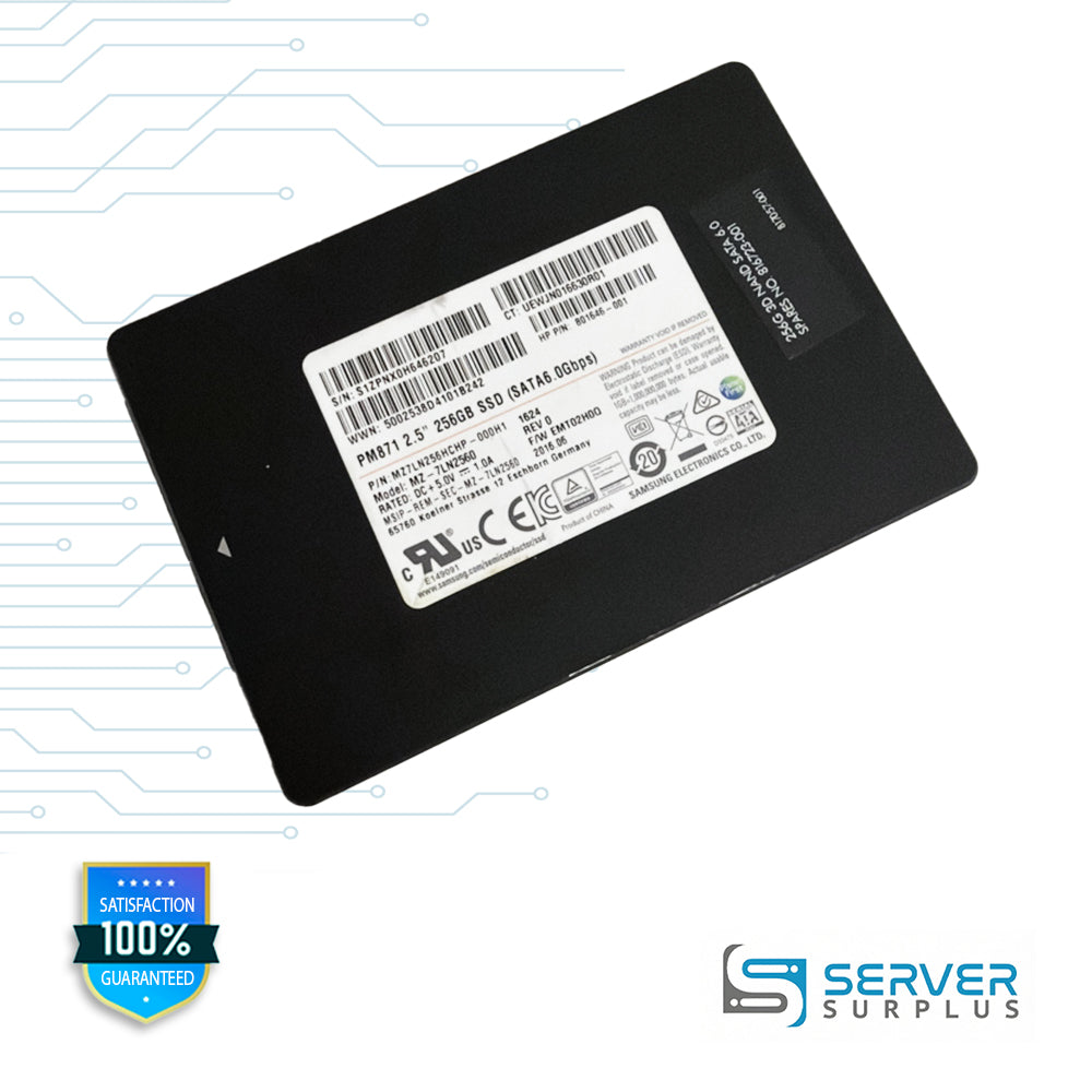 HP PM871 256GB SATA III 6Gb/s 2.5-Inch Enterprise SSD (801646-001)