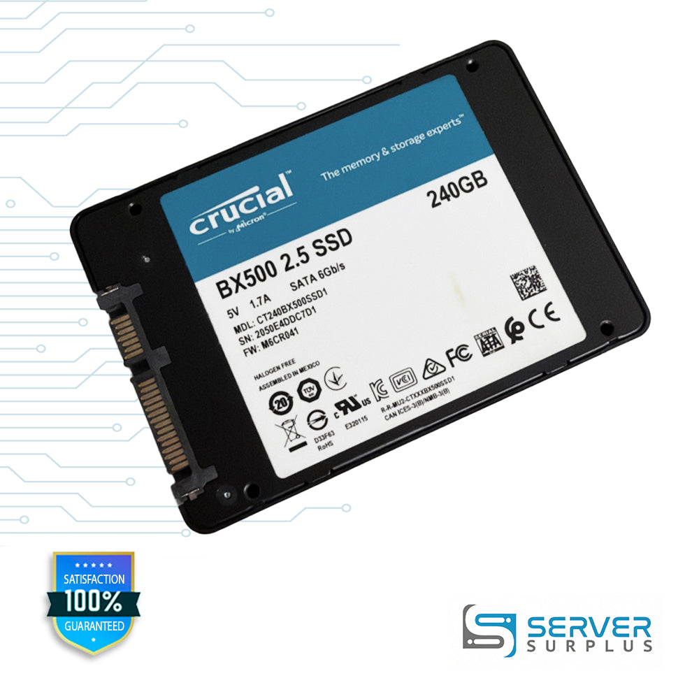 Crucial BX500 240GB SATA III 6Gb/s 2.5-Inch SSD CT240BX500SSD1