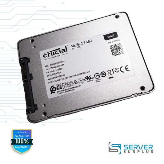 Crucial MX500 500GB SATA III 6Gb/s 2.5-Inch SSD (CT500MX500SSD1)
