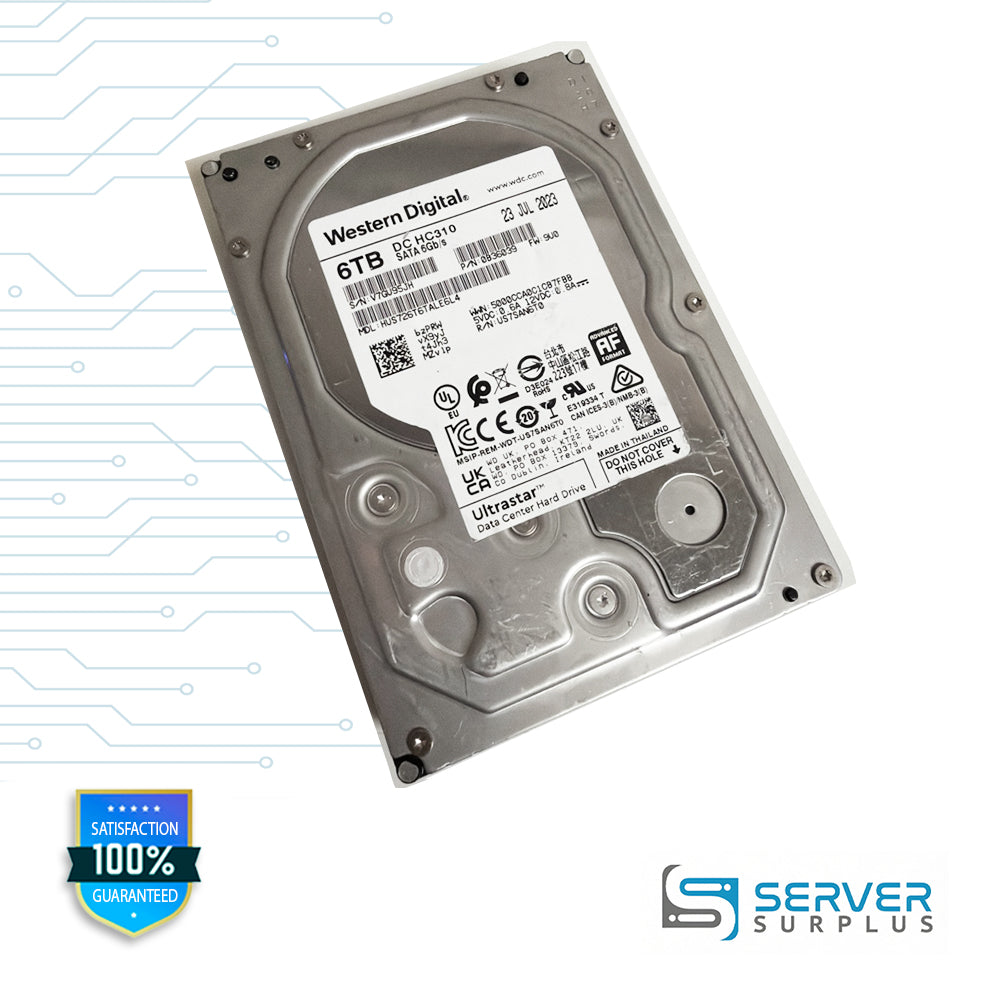 WD Ultrastar DC HC310 6TB 3.5" SATA 6Gb/s Hard Drive