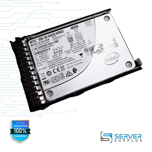HPE Intel D3-S4510 480GB SATA III 6Gb/s 2.5-Inch HP G8 Tray SSD (P05923-002)