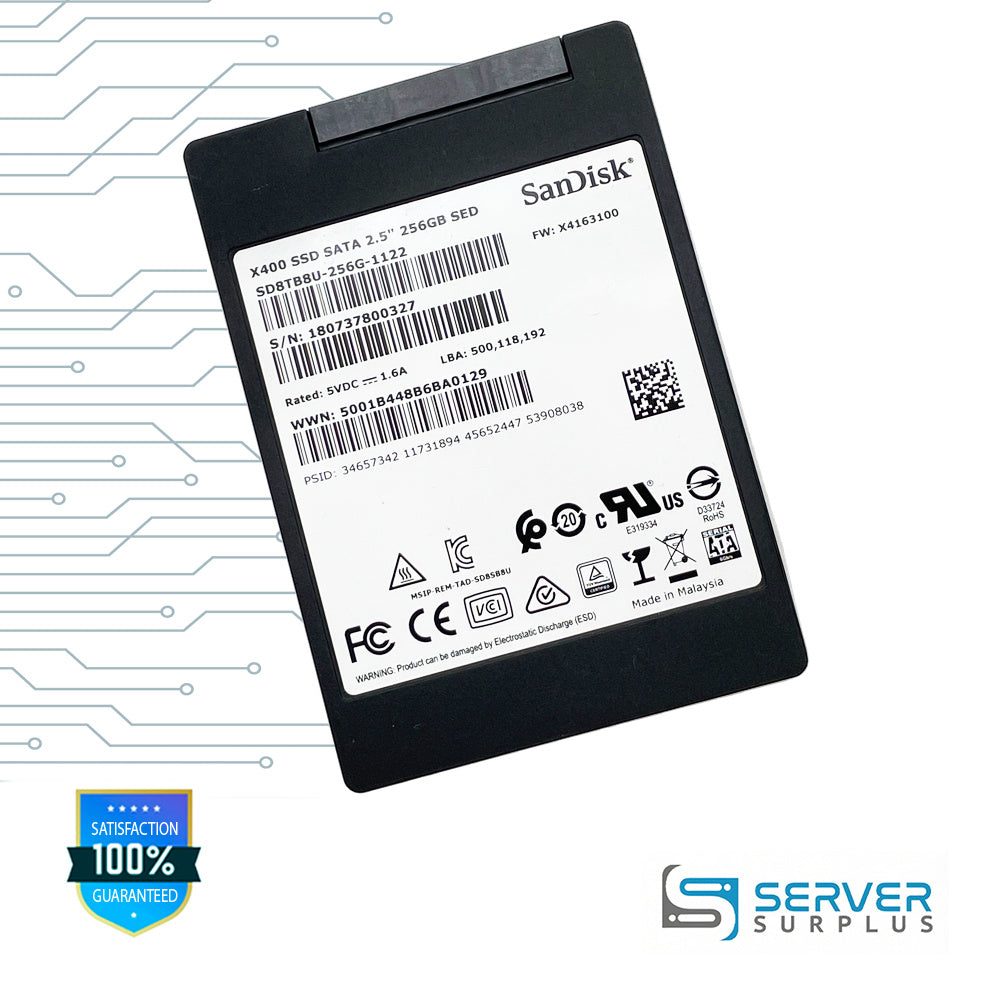 Sandisk X400 256GB SATA 6Gb/s 2.5-Inch Enterprise SSD | SD8TB8U-256G-1122