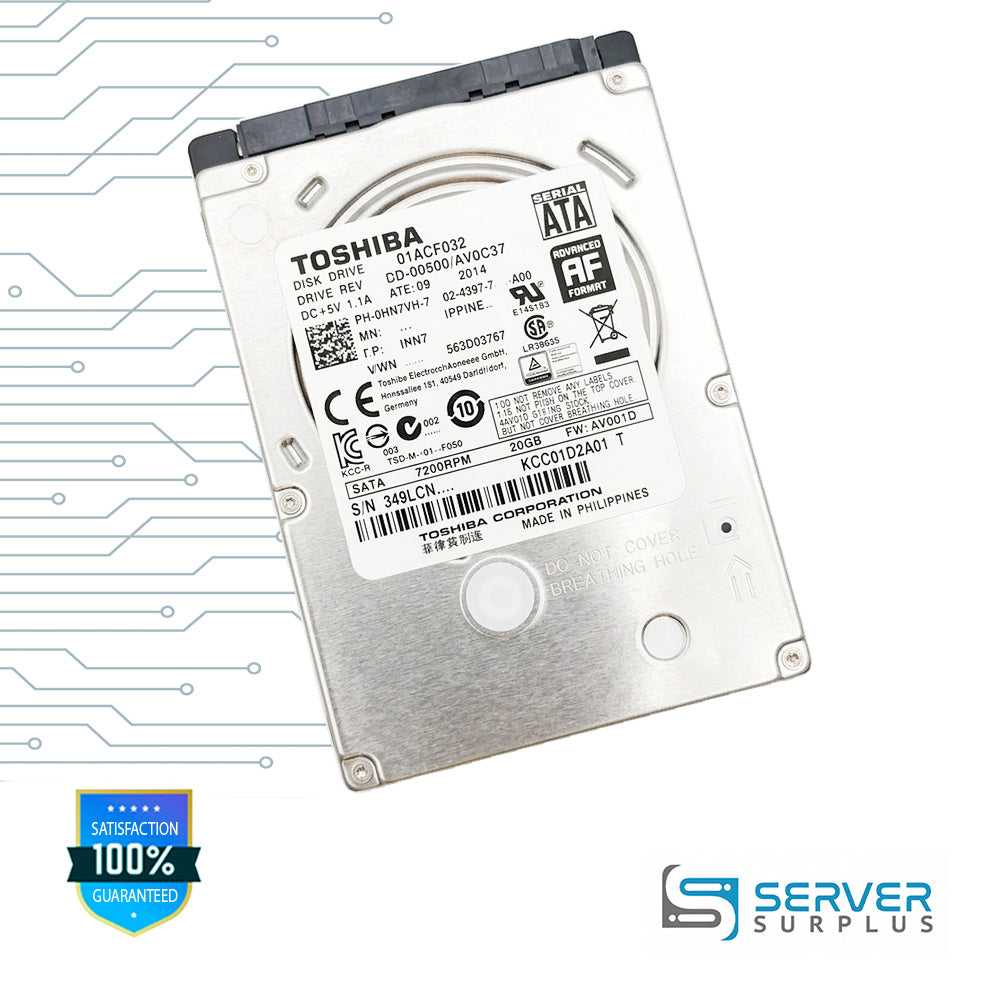 Toshiba 320GB SATA 7.2K 512e 2.5 in Enterprise HDD | MQ01ACF032