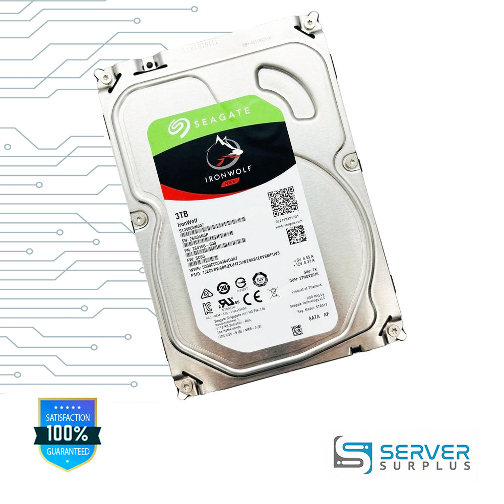 Seagate IronWolf 3TB SATA 3.5 in Enterprise HDD | ST3000VN007