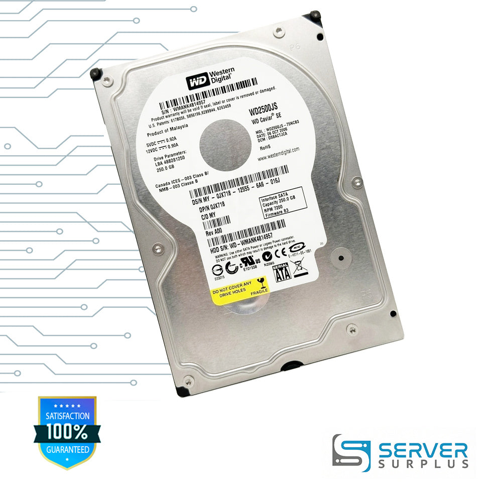 WD WD2500JS 250GB SATA 7200 RPM 3.5 in Enterprise HDD