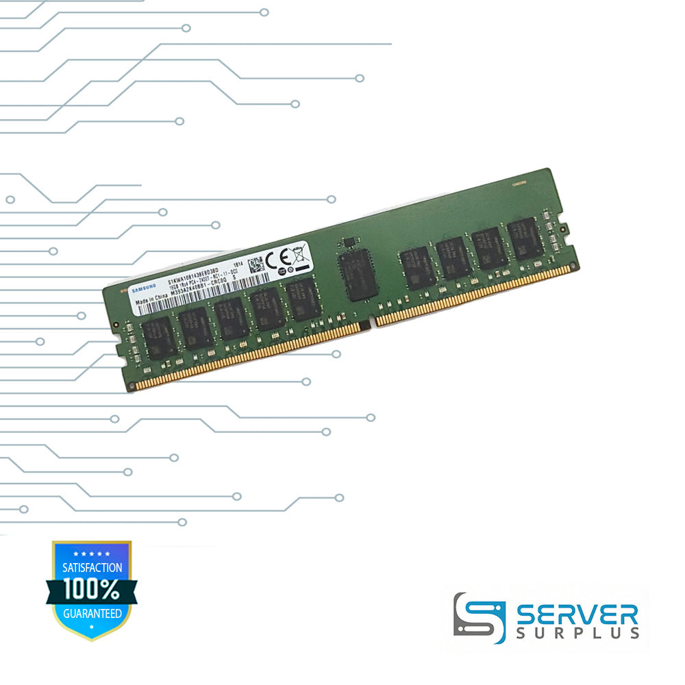 Samsung 16GB DDR4-2400 PC4-19200 1Rx4 ECC Registered 288-Pin RDIMM Server Memory | M393A2K40BB1-CRC0Q | S1KWA1081438E8D38D