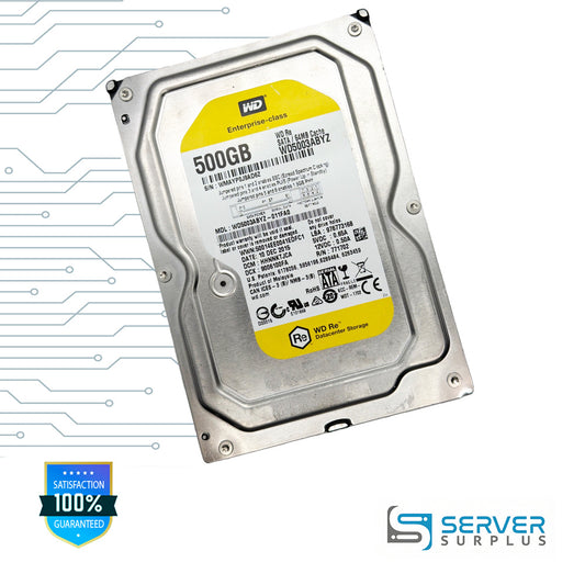 WD Re 500GB SATA 3.5 in Enterprise HDD | WD5003ABYZ-011FA0 | 771702