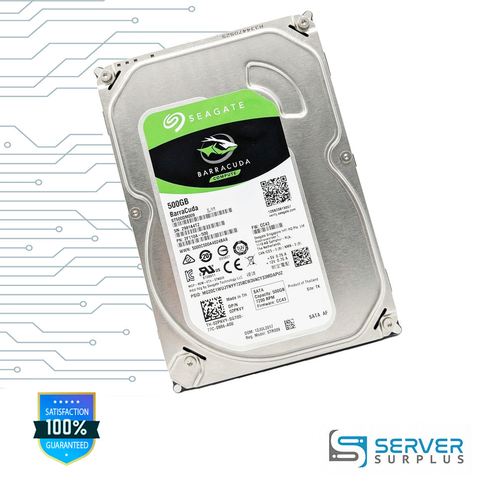 Dell Barracuda 500GB SATA 3.5-Inch Enterprise HDD | 02PKVY | ST500DM009