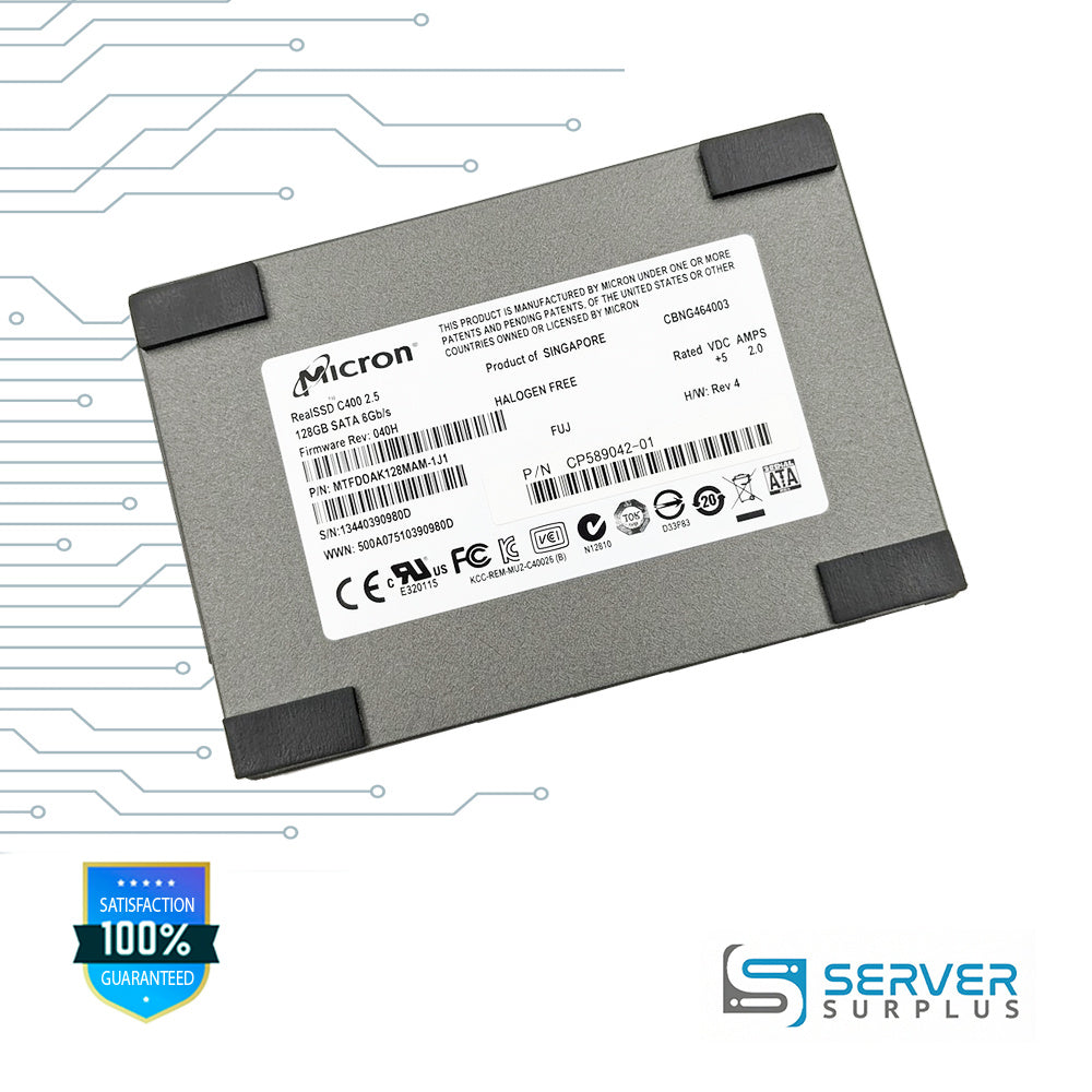 Fujitsu RealSSD C400 2.5 128GB SATA 6Gb/s 2.5 in Enterprise SSD | CP589042-01 | MTFDDAK128MAM-1J1