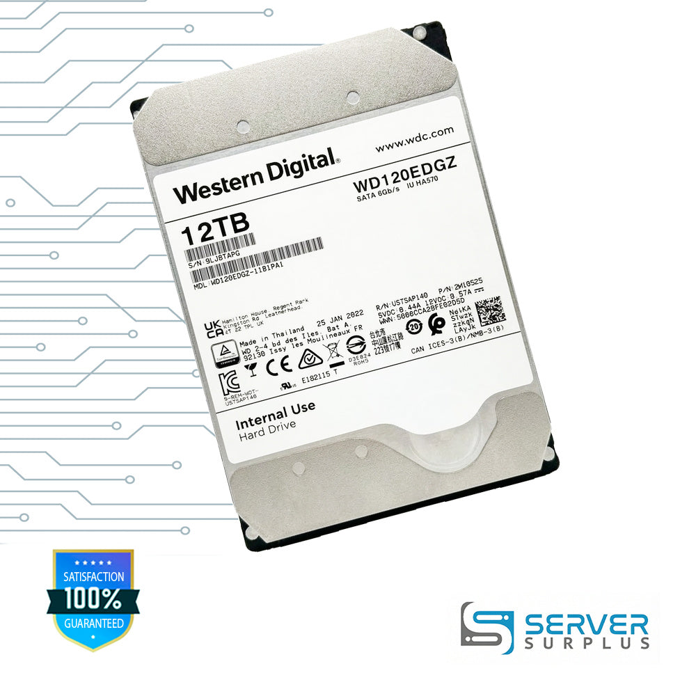 WD 12TB SATA 6Gb/s 3.5 in Enterprise HDD | WD120EDGZ | 2W10525