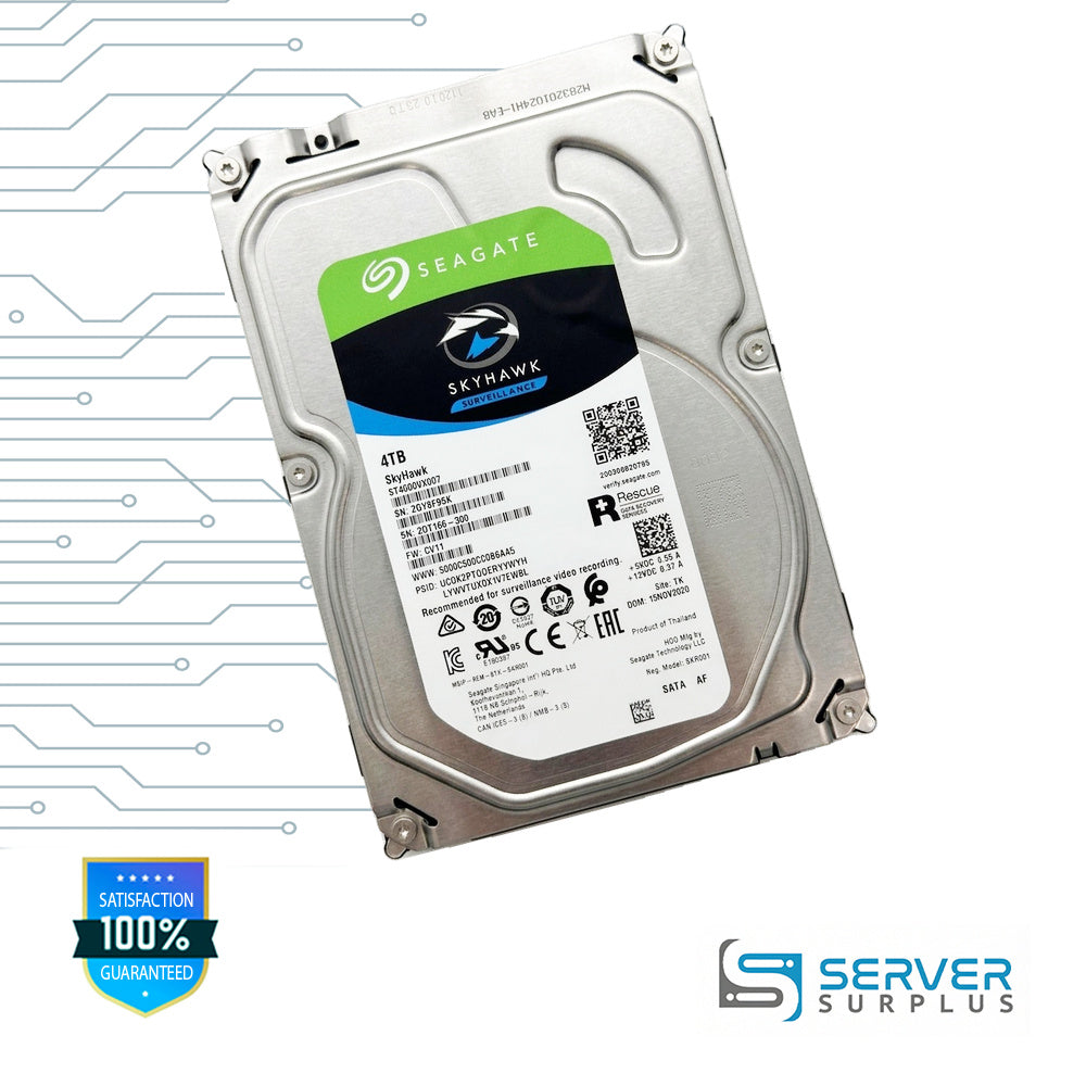 Seagate SkyHawk 4TB SATA 3.5 in Enterprise HDD | ST4000VX007