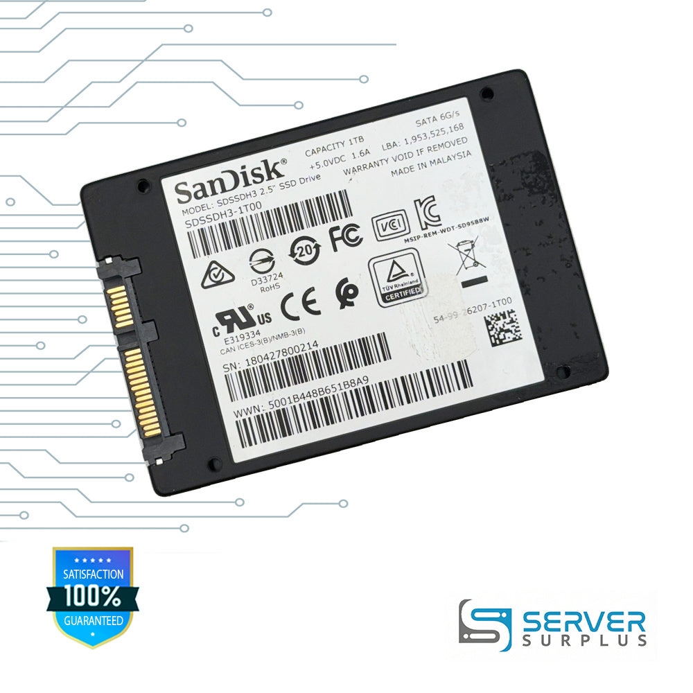 SanDisk Ultra 3D 1TB SATA 6Gb/s 2.5 in Enterprise SSD | SDSSDH3-1T00