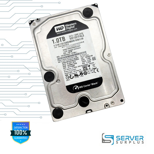 WD Caviar Black 1TB SATA 3.5 in Enterprise HDD | WD1001FALS