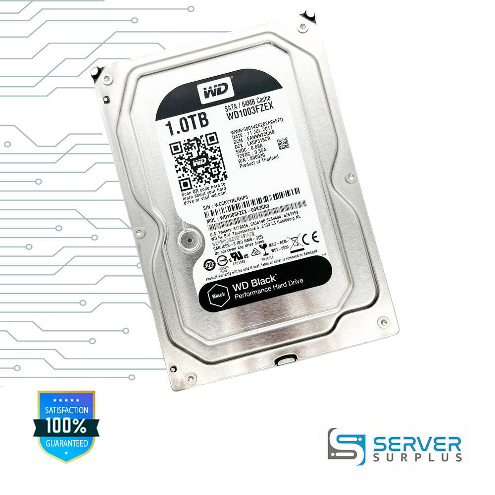 WD Black 1TB SATA 3.5 in Enterprise HDD | WD1003FZEX