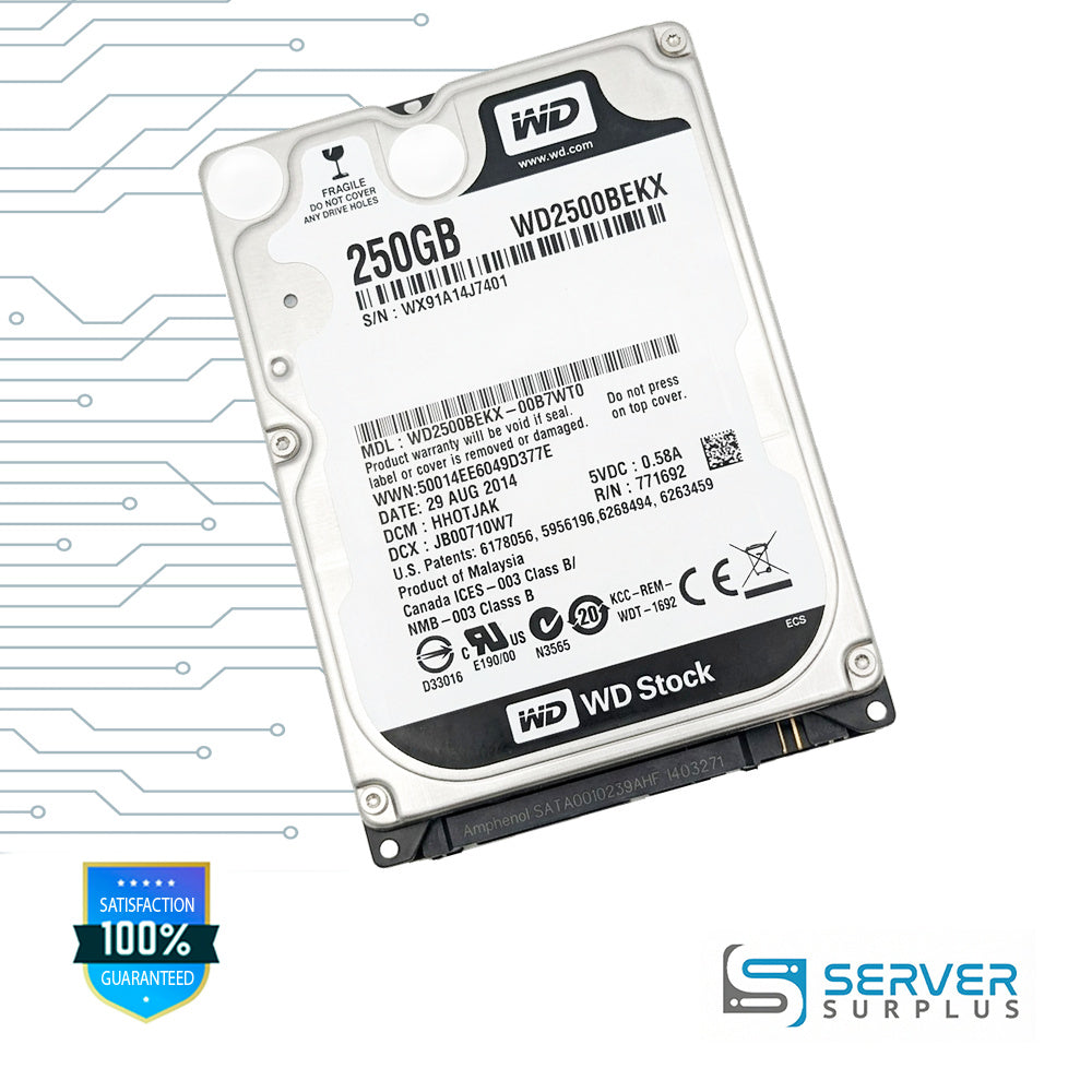 WD 250GB SATA 2.5 in Enterprise HDD | WD2500BEKX